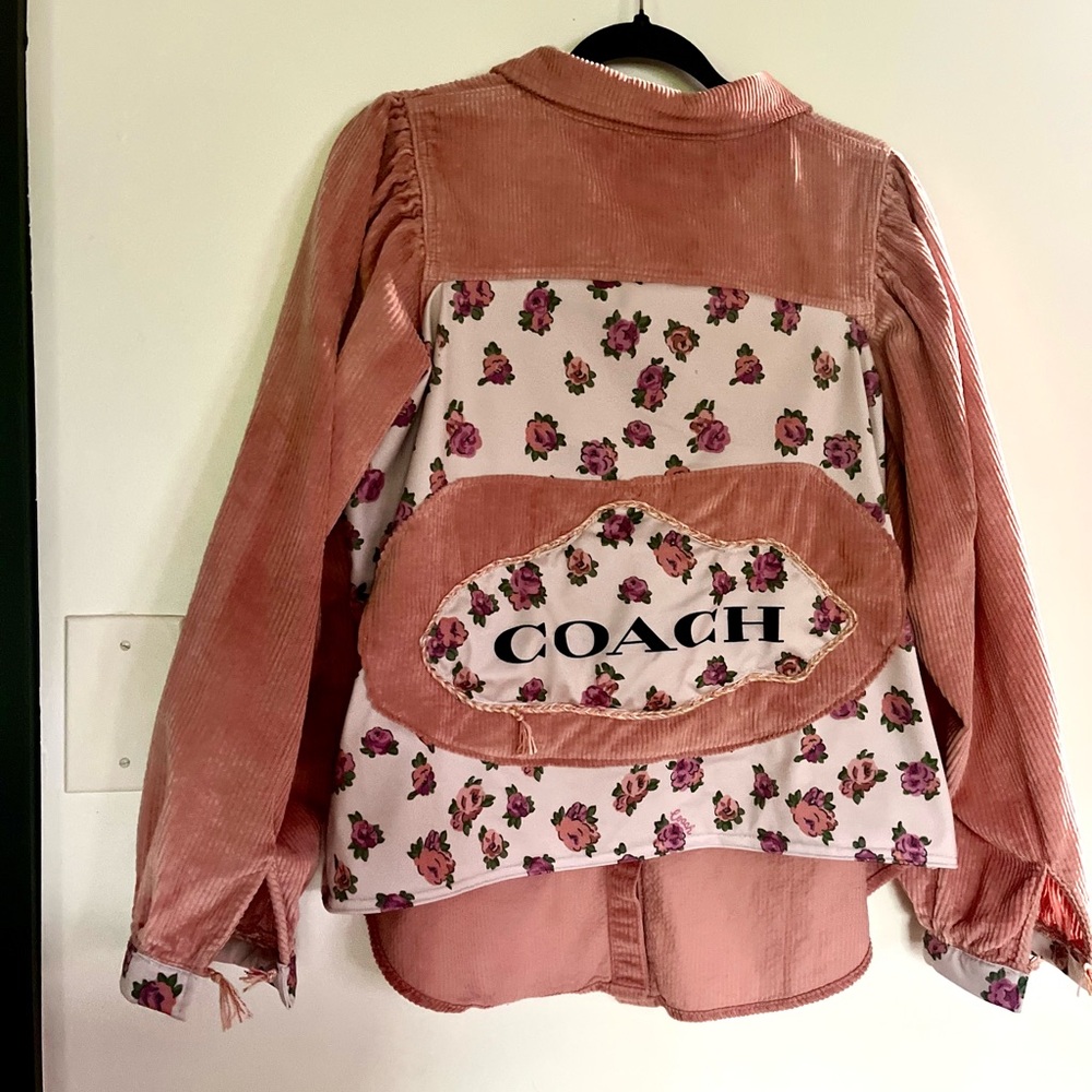 Custom made Coach and corduroy shirt